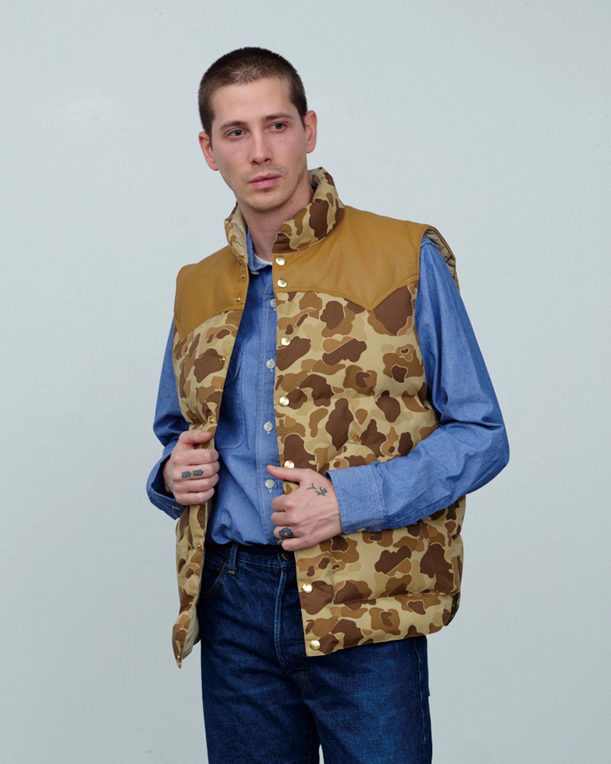 Down Vest Hunter Camo