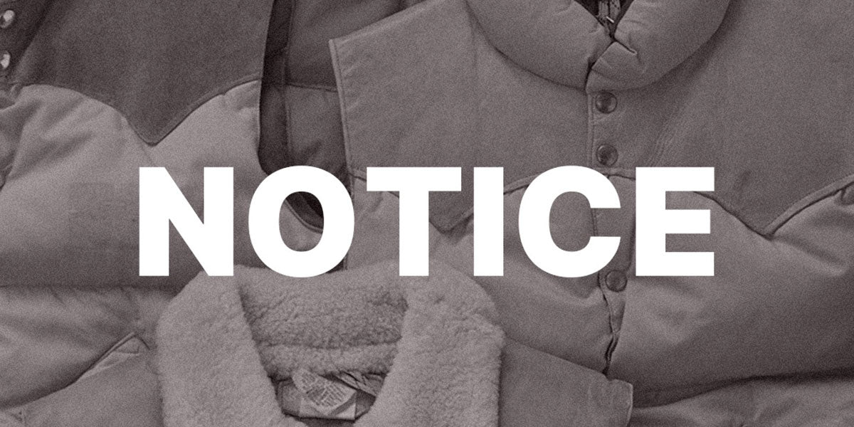 Notice of Price Revision